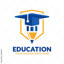 education logo design template pencil