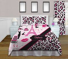 cheetah print bedding paris theme