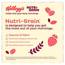 nutri grain strawberry snack bars 6x37g