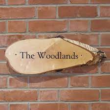 Rustic Wooden House Sign 60x25cm