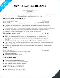 Security Officer Resume Template Ptctechniques Info
