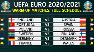 Uefa euro 2021 schedule, fixtures pdf download. Uefa Euro 2021 Warm Up Matches Schedule Pre Euro 2020 Friendlies Fixtures Youtube