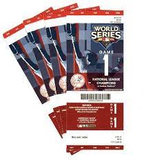 world series tickets available for a