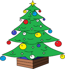 cartoon christmas tree clipart free
