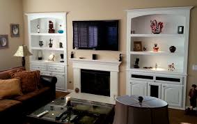 Custom Cabinets Built Into Media Niches