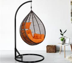 single seater liner swing chair orange