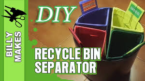 diy recycle bin separator weekend