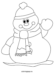 The snowman worksheets for preschool and. Winter Snowman Coloring Page For Kids Christmas Coloring Sheets Snowman Coloring Pages Christmas Coloring Pages