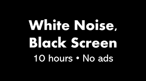 smooth white noise black screen