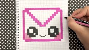 Voir plus d'idées sur le thème pixel art, pixel art facile, point de croix. Tuto Pixel Art Comment Dessiner Une Enveloppe Kawaii Pixel Art Dessin Pixel Pixel