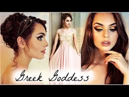 greek dess makeup hair prom dress