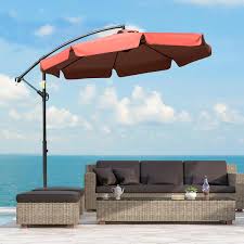 Outsunny 9 Ft Offset Hanging Umbrella
