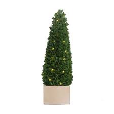 Boxwood Potted Artificial Topiary Tree