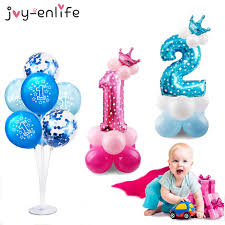baby shower boy girl latex balloons