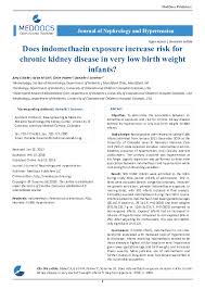 Pdf Does Indomethacin Exposure Increase Risk For Chronic