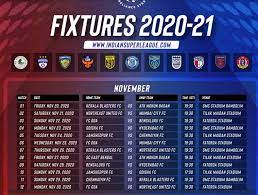All the football fixtures, latest results & live scores for all leagues and competitions on bbc sport, including the premier league, championship, scottish premiership & more. Isl 2020 21 Schedule Match List Fixtures Time Table Venues Teams Other Details