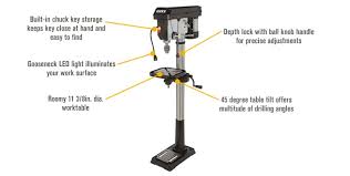 klutch floor drill press 12 sd