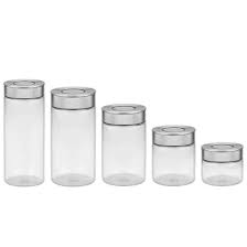 Glass Canister Set With Airtight Seal