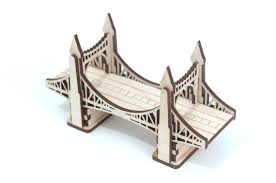 Miniature Wooden Bridge Tower Bridge
