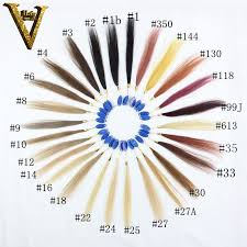 Color Ring Color Chart Color Swatch 27 Colors Human Hair