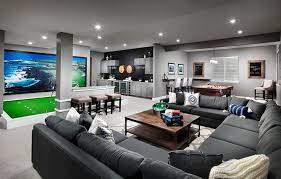 Home Theater Rooms Modern Game Room