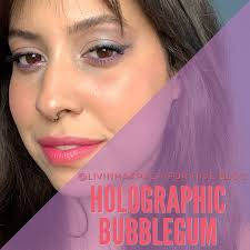 eng esp holographic bubblegum makeup