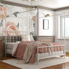 dhp emerson metal canopy bed in full