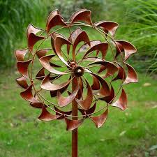 Double Flower Metallic Bronze Wind