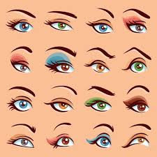 eye makeup icons set 476857 vector art