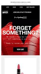 mac cosmetics email newsletters