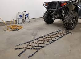How To Install Atv Tire Chains Diamond And Ladder Style