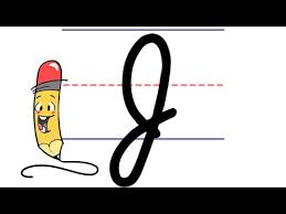 Practice writing cursive 20 minutes a day. Pencil Pete S Cursive Writing Uppercase J Youtube