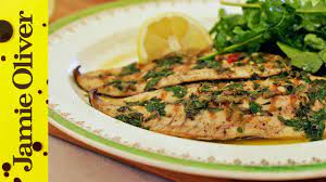 gorgeous grilled fish with pesto