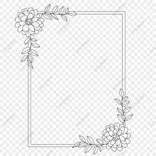 wedding flower border vector art png