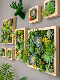 Artificial Green Plants Succulent Wall