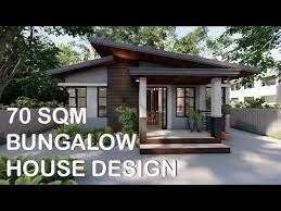 70 Sqm Bungalow House Design Konsepto