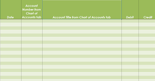 Account Number From Chart Of Accounts Tab Date Acc