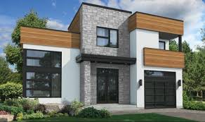 Two Story 3 Bed Modern House Plan With