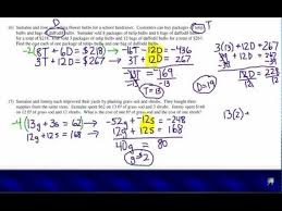 Linear Equations By Clearing Decimals