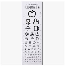 The New International Standard Eye Chart Vision Chart Wall Charts Thick Clear Non Glare Pvc Child Eye Chart