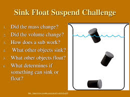 sink float suspend challenge ppt download