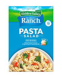 Adding broccoli to the pasta cooking water just before the pasta is done is a convenient way to briefly cook it so that it turns a a creamy pesto sauce turns this simple pasta salad into a delightful dinner. Hidden Valley Original Ranch Pasta Salad Hidden Valley Ranch