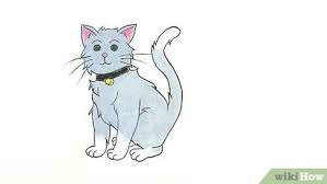 How to draw or paint a cat with a pencil. 4 Cara Untuk Menggambar Kucing Wikihow