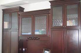 calgary pattern frameless glass cabinet