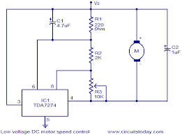 low vole dc motor sd control circuit