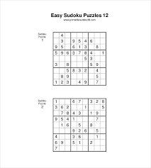 7 Printable Sudoku Templates Doc Excel Pdf Free