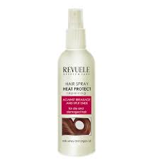 Squeeze one or two drops of argan oil into your palm and rub your hands. Revuele Hair Spray Heat Protect Restoring Revuele