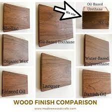 comparison of the diffe wood finishes