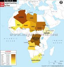 largest countries in africa largest