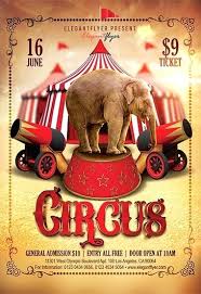 Circus Flyer Template Carnival Free Vector Party Dailystonernews Info